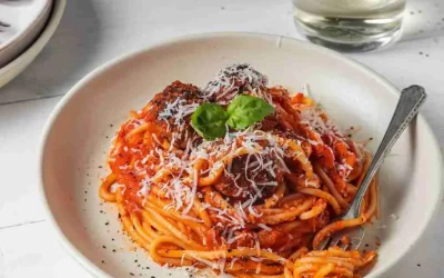 Šťavnaté špagety a masové kuličky