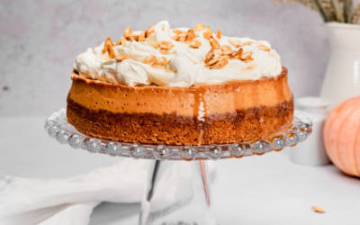 Lepkavý medovo dýňový cheesecake