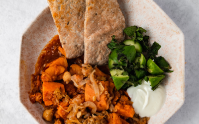 Veganská dušená cizrna Harissa