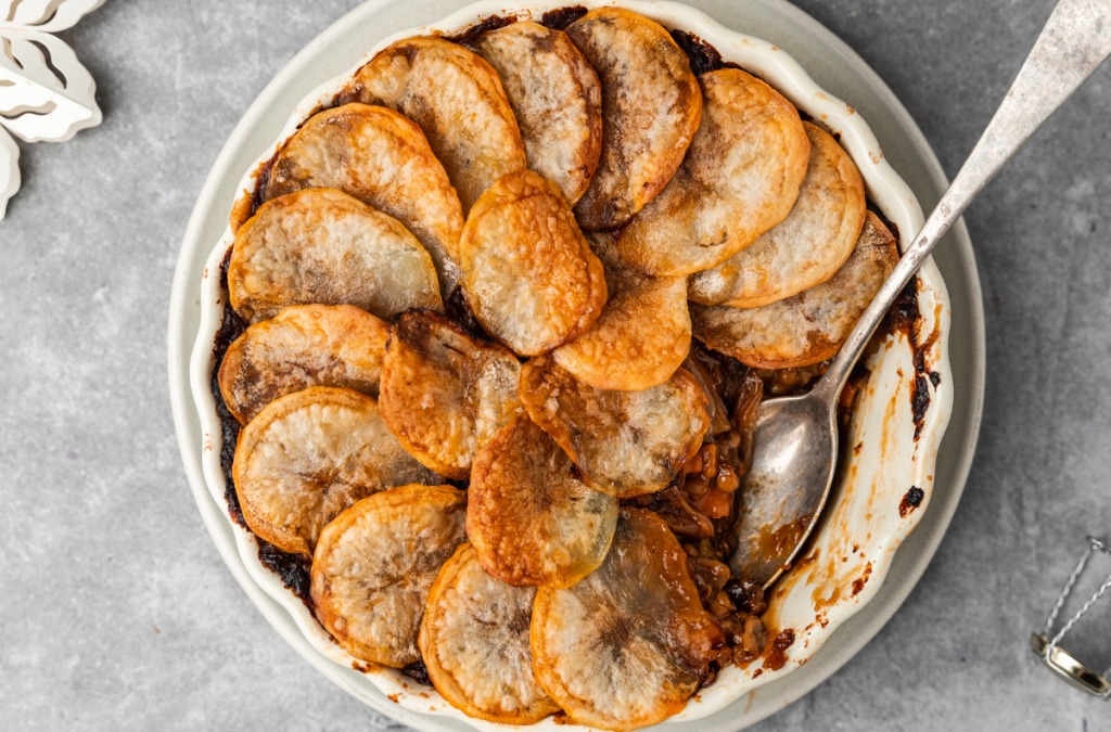 Lepkavý houbový horký hrnec