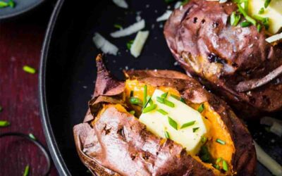 Sýrové pečené brambory