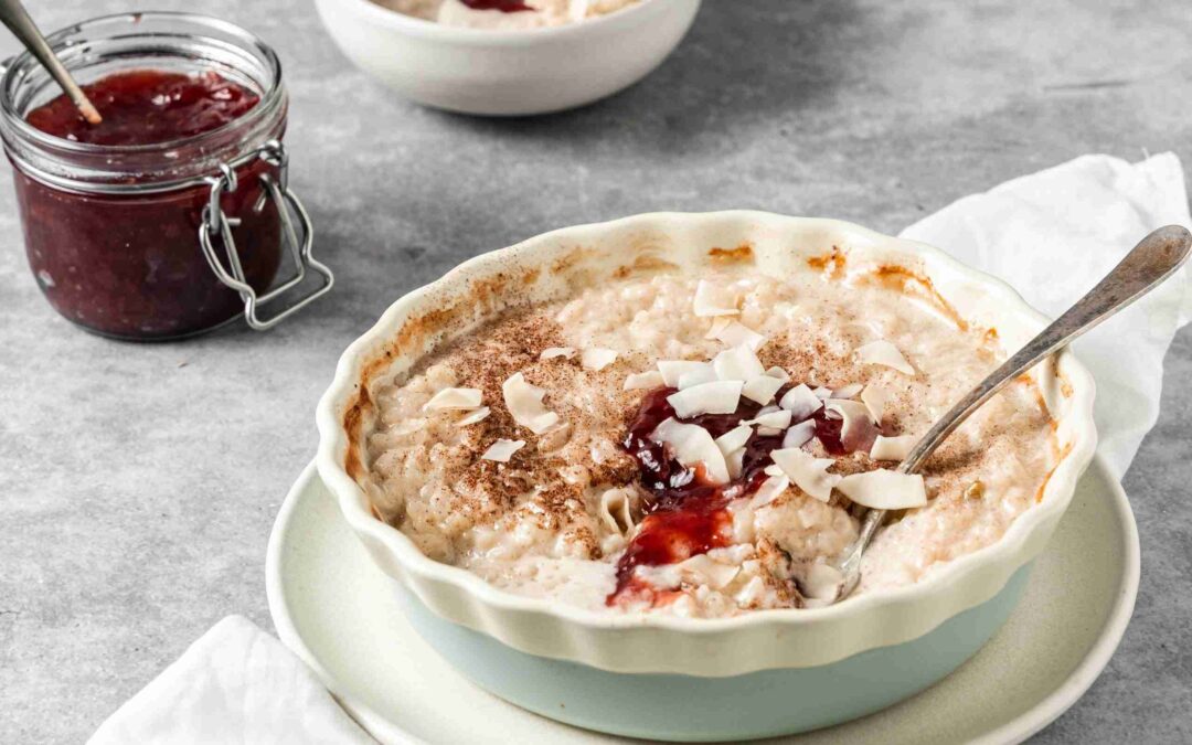 Zapečený rýžový pudink