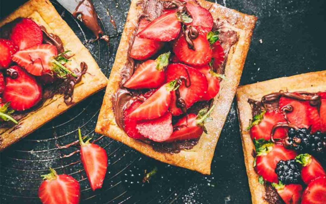 Jahodový koláč s nutel